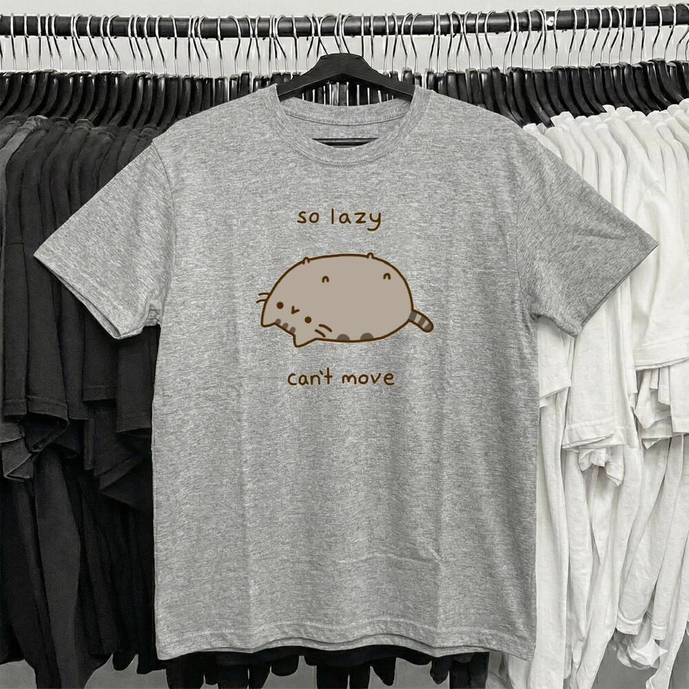 Grey Pusheen Cat Graphic Tee